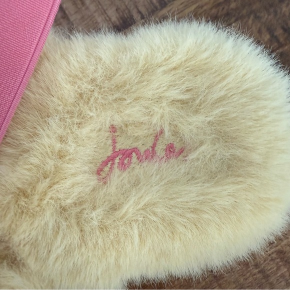 BNWT Joules Faux Fur Slippers Size Large - Picture 4 of 7